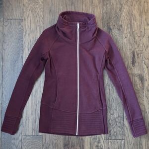 Maroon Lululemon Zip Up Sweatshirt